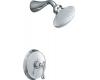 Kohler Revival K-T16116-4A-CP Polished Chrome Rite-Temp Pressure Balancing Shower Trim with Traditional Lever Handle