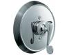 Kohler Revival K-T16117-4-CP Polished Chrome Rite-Temp Pressure Balance Trim with Scroll Lever Handle