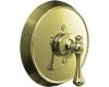 Kohler Revival K-T16117-4A-AF French Gold Rite-Temp Pressure Balance Trim with Traditional Lever Handle