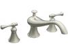 Kohler Revival K-T16119-4A-BN Brushed Nickel Roman Tub Faucet Trim with Traditional Lever Handles