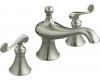 Kohler Revival K-T16122-4-BN Brushed Nickel Roman Tub Faucet Trim with Scroll Lever Handles