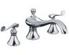 Kohler Revival K-T16122-4-CP Polished Chrome Roman Tub Faucet Trim with Scroll Lever Handles