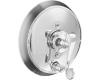 Kohler Revival K-T16139-4-CP Polished Chrome Rite-Temp Pressure Balance Trim with Scroll Lever Handle