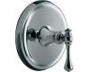 Kohler Revival K-T16175-4A-CP Polished Chrome Thermostatic Valve Trim with Traditional Lever Handle