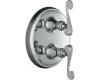 Kohler Revival K-T16176-4-AF French Gold Stacked Thermostatic Valve Trim with Scroll Lever Handle