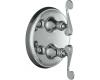 Kohler Revival K-T16176-4-PB Polished Brass Stacked Thermostatic Valve Trim with Scroll Lever Handle