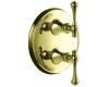 Kohler Revival K-T16176-4A-AF French Gold Stacked Thermostatic Valve Trim with Traditional Lever Handle