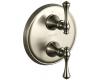 Kohler Revival K-T16176-4A-BN Brushed Nickel Stacked Thermostatic Valve Trim with Traditional Lever Handle
