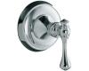 Kohler Revival K-T16177-4A-AF French Gold Volume Control Valve Trim with Traditional Lever Handle