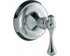 Kohler Revival K-T16177-4A-CP Polished Chrome Volume Control Valve Trim with Traditional Lever Handle