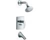 Kohler Symbol K-T18488-4-BN Brushed Nickel Rite-Temp Pressure Balancing Tub & Shower Trim with Lever Handle