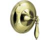 Kohler Finial Traditional K-T309-4M-AF French Gold Rite-Temp Pressure Balance Trim with Lever Handles