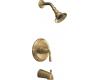 Kohler Devonshire K-T395-4-BV Brushed Bronze Rite-Temp Pressure Balancing Tub & Shower Trim with Lever Handle