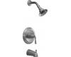 Kohler Devonshire K-T395-4-G Brushed Chrome Rite-Temp Pressure Balancing Tub & Shower Trim with Lever Handle