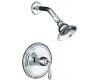 Kohler Devonshire K-T396-4-CP Polished Chrome Rite-Temp Pressure Balancing Shower Trim with Lever Handle