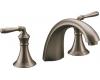 Kohler Devonshire K-T398-4-BX Vibrant Brazen Bronze Roman Tub Faucet Trim with Lever Handles