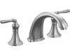 Kohler Devonshire K-T398-4-G Brushed Chrome Roman Tub Faucet Trim with Lever Handles