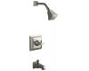 Kohler Memoirs Stately K-T461-3S-BN Brushed Nickel Rite-Temp Pressure Balancing Tub & Shower Trim with Stately Cross Handles