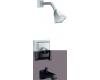 Kohler Memoirs Stately K-T461-4V-G Brushed Chrome Rite-Temp Pressure Balancing Tub & Shower Trim with Stately Deco Lever Handles