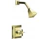 Kohler Memoirs Stately K-T462-3S-AF French Gold Rite-Temp Pressure Balancing Shower Trim with Stately Cross Handles