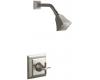 Kohler Memoirs Stately K-T462-3S-BN Brushed Nickel Rite-Temp Pressure Balancing Shower Trim with Stately Cross Handles