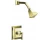 Kohler Memoirs Stately K-T462-4S-AF French Gold Rite-Temp Pressure Balancing Shower Trim with Stately Lever Handles