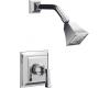 Kohler Memoirs Stately K-T462-4V-CP Polished Chrome Rite-Temp Pressure Balancing Shower Trim with Stately Deco Lever Handles