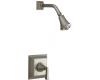 Kohler Memoirs Stately K-T462-4V-RN Hammered Nickel Rite-Temp Pressure Balancing Shower Trim with Stately Deco Lever Handles