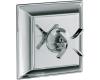 Kohler Memoirs Stately K-T463-3S-BN Brushed Nickel Rite-Temp Pressure Balance Trim with Stately Cross Handles