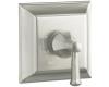 Kohler Memoirs Stately K-T463-4S-BN Brushed Nickel Rite-Temp Pressure Balance Trim with Stately Lever Handles