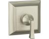 Kohler Memoirs Stately K-T463-4V-BN Brushed Nickel Rite-Temp Pressure Balance Trim with Stately Deco Lever Handles