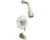 Kohler IV Georges Brass K-T6808-4D-SN Polished Nickel Rite-Temp Tub & Shower Trim Kit with Lever Handle