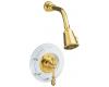 Kohler IV Georges Brass K-T6809-4D-SN Polished Nickel Rite-Temp Shower Trim Kit with Lever Handle