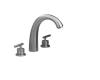 Kohler Taboret K-T8235-4-G3 Polished Chrome/Polished Brass Roman Tub Faucet Trim with Lever Handles