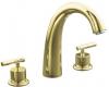Kohler Taboret K-T8235-4-PB Polished Brass Roman Tub Faucet Trim with Lever Handles