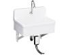 Kohler Gilford K-12781-0 White Scrub-Up/Plaster Sink with Single-Hole Faucet Drilling, 30" X 22"