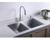 Kohler K-3820-3 Vault Double-Equal Kitchen Sink with Three-Hole Faucet Drilling