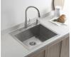 Kohler K-3822-1 Vault Medium Single Kitchen Sink with Single-Hole Faucet Drilling