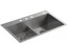 Kohler Vault K-3838-1 Smart Divide Double-Equal Sink