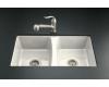 Kohler Deerfield K-5815-5U-FP Caviar Undercounter Kitchen Sink with Five-Hole Oversized Drilling