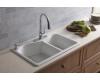 Kohler Lawnfield K-5841-2-K4 Cashmere Self-Rimming Offset Double Basin Sink with 2-Hole Faucet Drilling