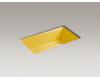 Kohler Riverby K-5871-5UA3-J14 Piccadilly Yellow Riverby Single Bowl Undermount Kitchen Sink with Accessories