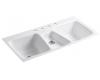 Kohler Trieste K-5893-4-20 Suede Tile-In Kitchen Sink with Four-Hole Faucet Drilling