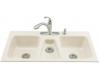 Kohler Trieste K-5893-4-NY Dune Tile-In Kitchen Sink with Four-Hole Faucet Drilling