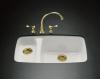 Kohler Lakefield K-5924-5U-FP Caviar Undercounter Sink with Installation Kit