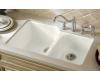 Kohler Executive Chef K-5931-4U-20 Suede Undercounter Kitchen Sink with Four-Hole Oversized Faucet Drilling