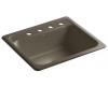 Kohler Mayfield K-5964-3-20 Suede Self-Rimming Kitchen Sink with Three-Hole Faucet Drilling