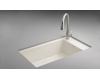 Kohler Indio K-6410-1-20 Suede Undercounter Single Basin Sink with Single-Hole Faucet Drilling