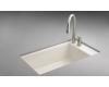 Kohler Indio K-6410-2-0 White Undercounter Single Basin Sink with Two-Hole Faucet Drilling