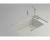 Kohler Indio K-6410-2K-95 Ice Grey Undercounter Single-Basin Sink with Two-Hole Faucet Drilling
